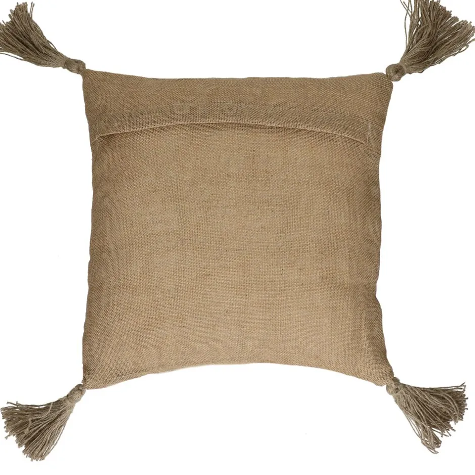 Pomax Coussins-AIDA - coussin - coton / jute - L 45 x W 45 cm - orange
