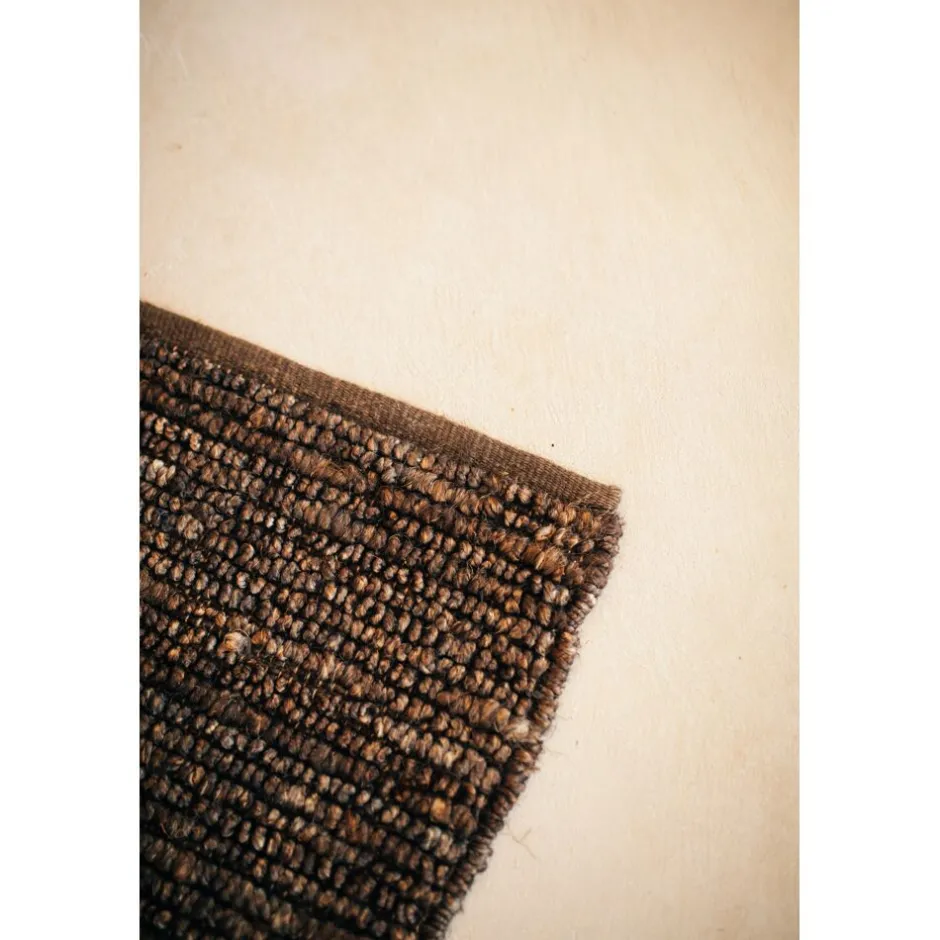 Pomax Tapis-ALICE - tapis à poils ras - laine - L 300 x W 200 cm (+ - 7 cm ) - brun