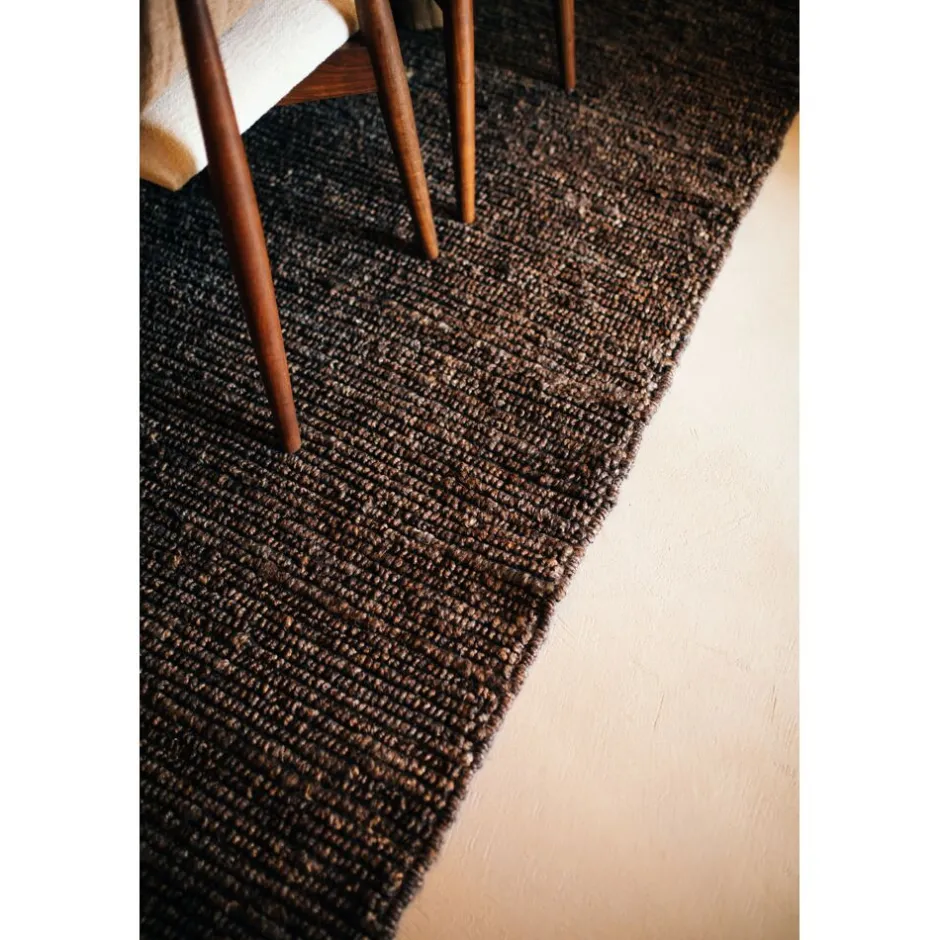 Pomax Tapis-ALICE - tapis à poils ras - laine - L 300 x W 200 cm (+ - 7 cm ) - brun