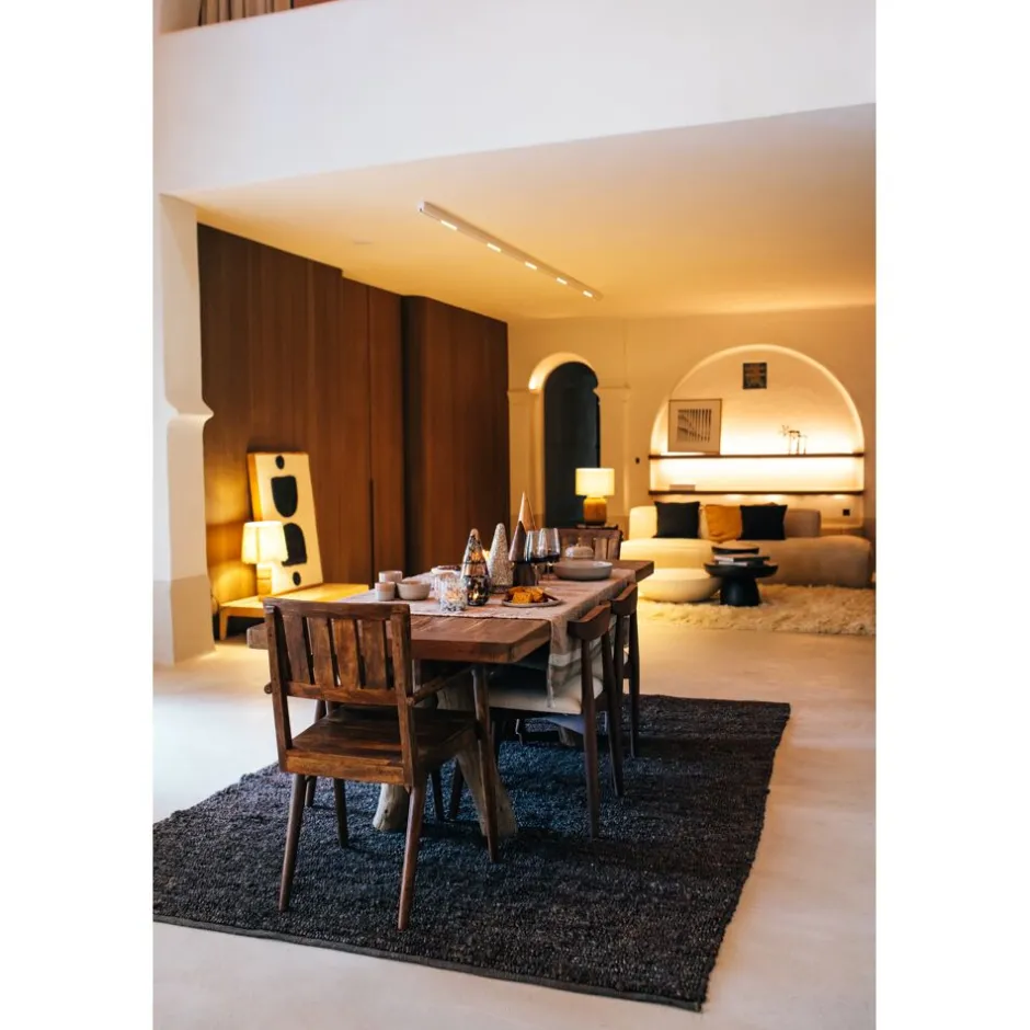 Pomax Tapis-ALICE - tapis à poils ras - laine - L 300 x W 200 cm (+ - 7 cm ) - brun