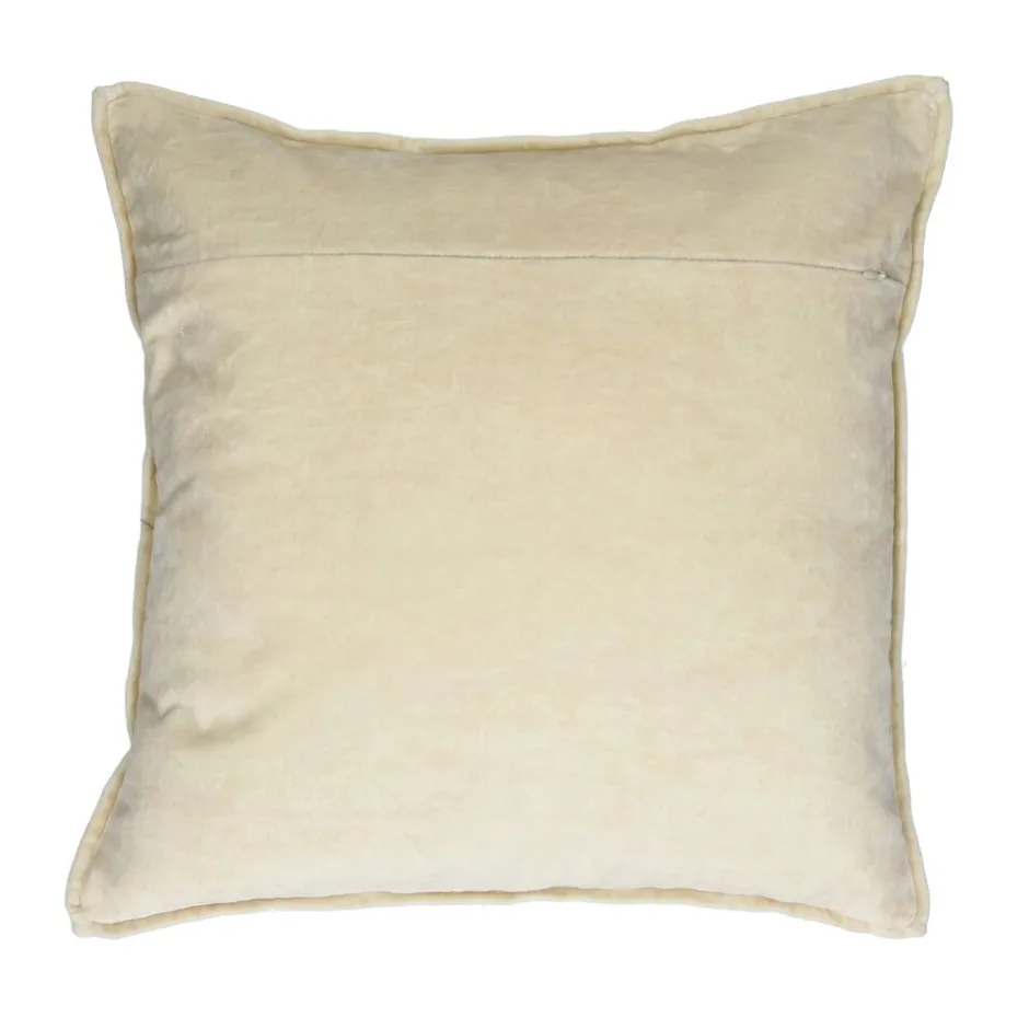 Pomax Coussins-ALPHA OPPOSITES - coussin - lin / coton - L 45 x W 45 cm - café