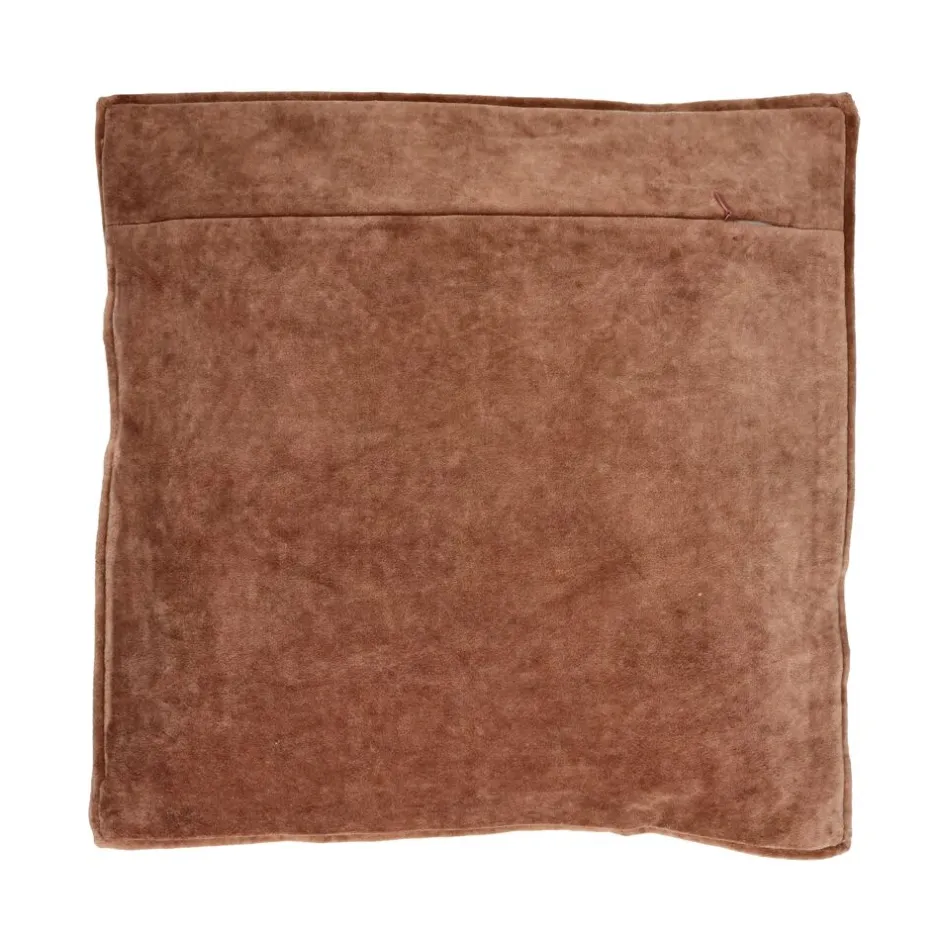 Pomax Coussins-ALPHA OPPOSITES - coussin - lin / coton - L 45 x W 45 cm - cannelle