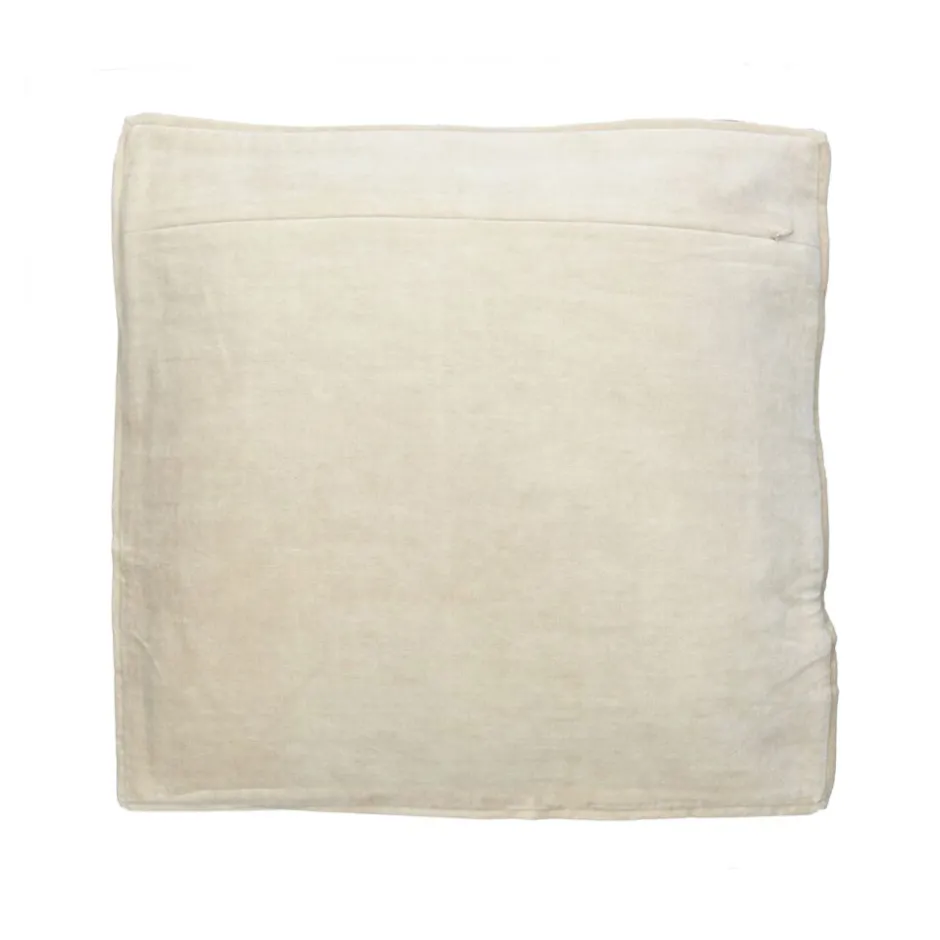 Pomax Coussins-ALPHA OPPOSITES - coussin - lin / coton - L 45 x W 45 cm - cannelle