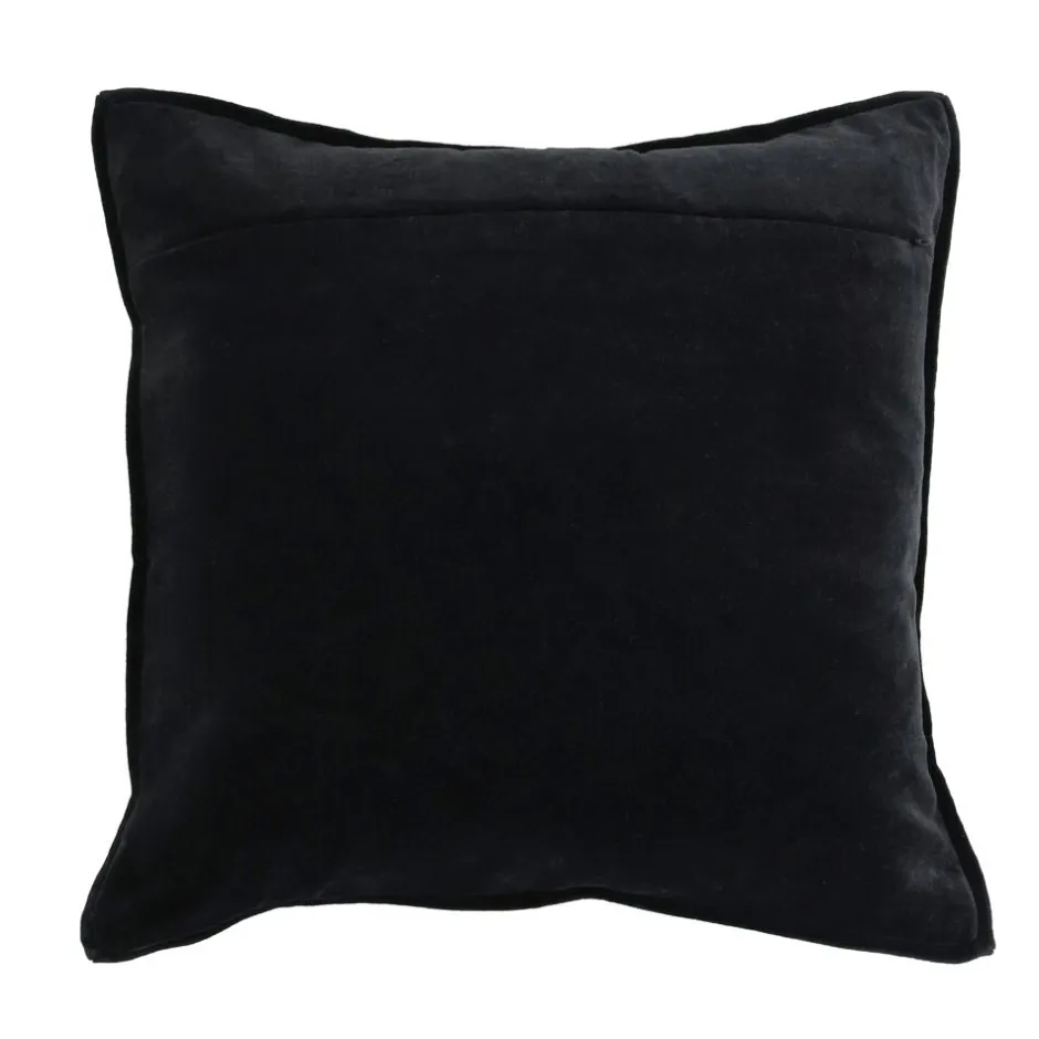 Pomax Coussins-ALPHA OPPOSITES - coussin - lin / coton - L 45 x W 45 cm - chocolat
