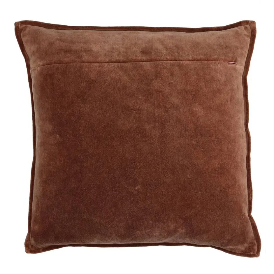 Pomax Coussins-ALPHA OPPOSITES - coussin - lin / coton - L 45 x W 45 cm - coquelicot