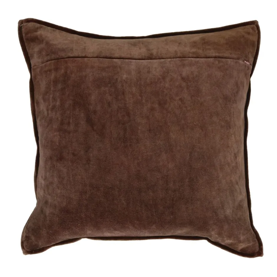 Pomax Coussins-ALPHA OPPOSITES - coussin - lin / coton - L 45 x W 45 cm - gris orage
