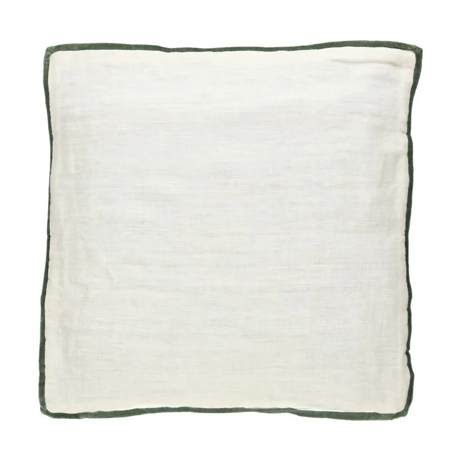 Pomax Coussins-ALPHA OPPOSITES - coussin - lin / coton - L 45 x W 45 cm - vert