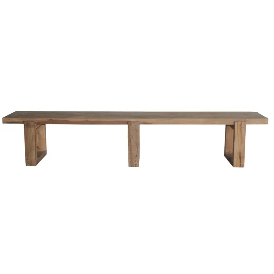 Pomax Bancs-ANDALUCIA - banc - bois récupéré - L 240 x W 40 x H 45 cm - naturel