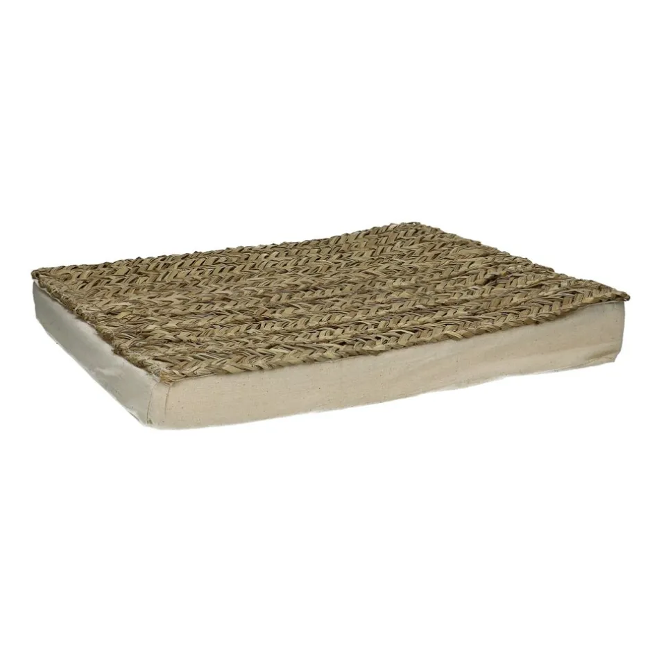 Pomax Coussins De Sol | Coussins-ANDROS - coussin - jonc de mer - L 40 x W 40 x H 4 cm - naturel