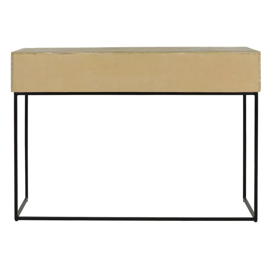 Pomax Consoles-ANGELA - console - bois de mangier / métal - L 120 x W 40 x H 85 cm - naturel