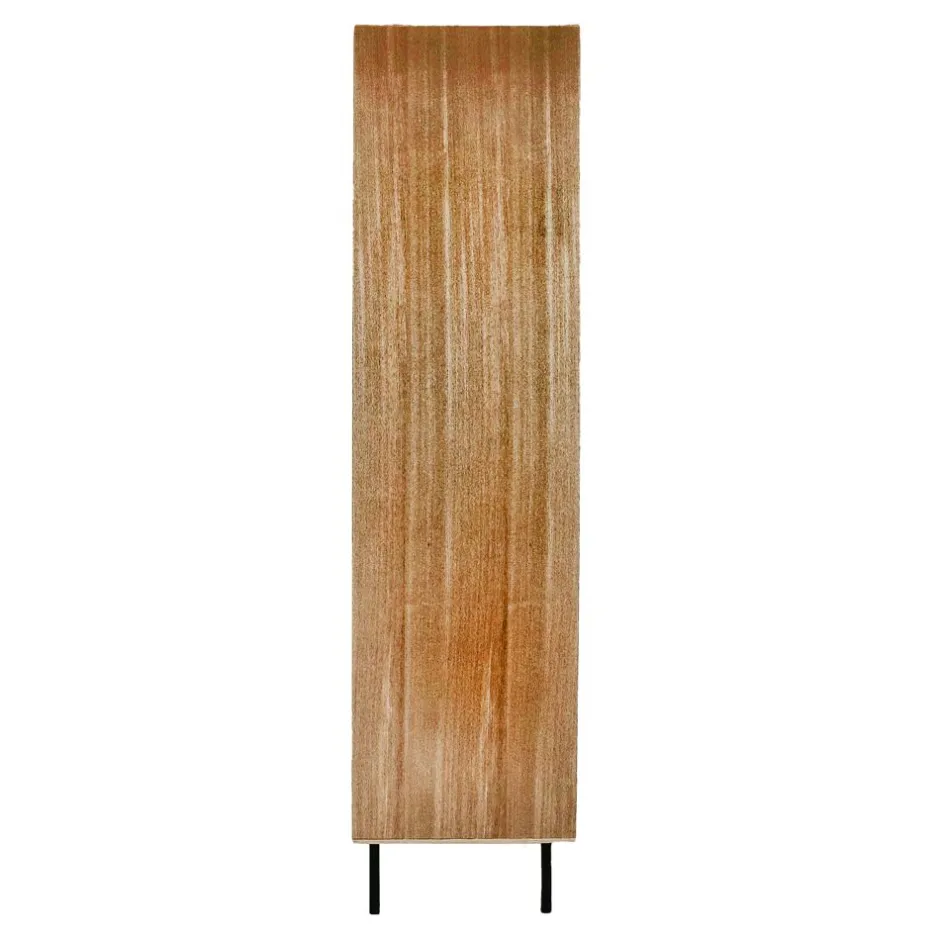 Pomax Armoires-ATLANTA - armoire - mdf / placage de bois / métal - L 115 x W 40 x H 170 cm - naturel