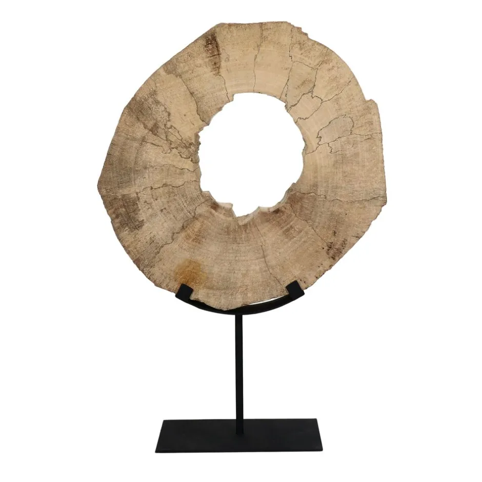 Pomax Objets De Décoration-AVILLA - objet déco - bois / métal - L 25 x W 10,3 x H 42,5 cm - naturel