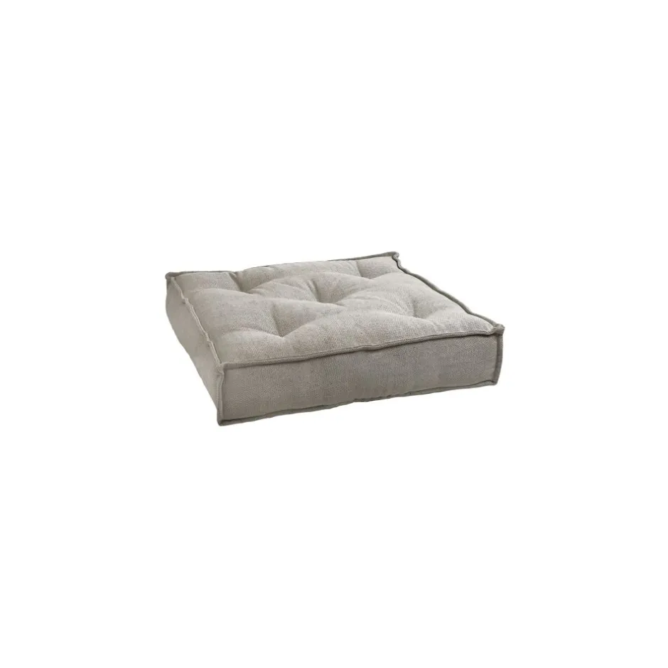 Pomax Coussins-BIRGIT - coussin pour pouf - coton - L 85 x W 85 x H 20 cm - gris clair