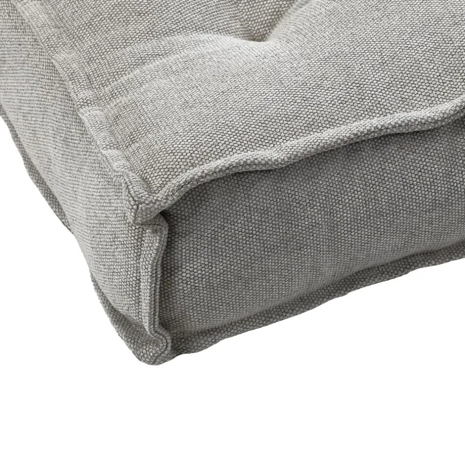 Pomax Coussins-BIRGIT - coussin pour pouf - coton - L 85 x W 85 x H 20 cm - gris clair
