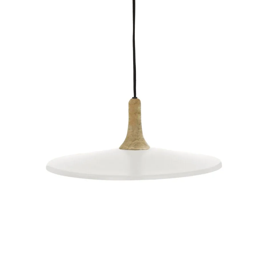 brampton__lampe_suspendue__mtal__bois_de_manguier__dia__x_h__cm__blanc_2.webp Pomax Suspensions-BRAMPTON - lampe suspendue - métal / bois de manguier - DIA 40 x H 13 cm - blanc