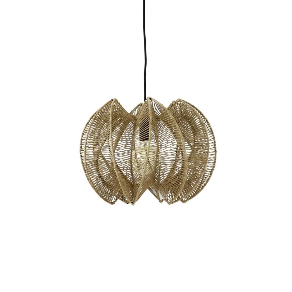 Pomax Suspensions-CANCUN - lampe suspendue - corde / papier - DIA 44 x H 32 cm - naturel
