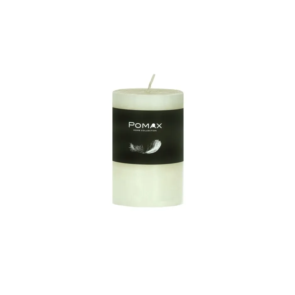 Pomax Bougies-CANDLE - bougie - cire de paraffine - DIA 5 x H 8 cm - ivoire