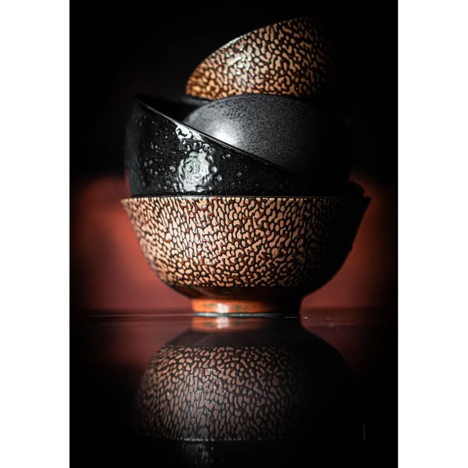 Pomax Vaisselle-CENSU - bol à céréales - porcelaine - DIA 12 x H 6 cm - cuivre