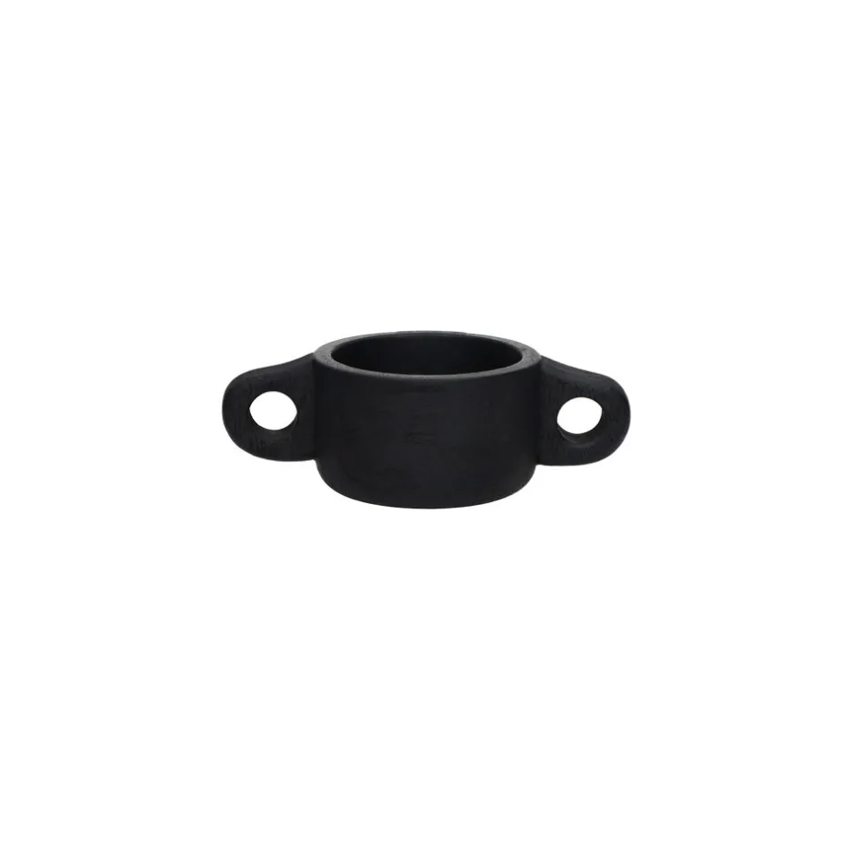Pomax Bols & Paniers-CHANELLE - bol - bois de mangier - L 21,5 x W 12 x H 7 cm - noir