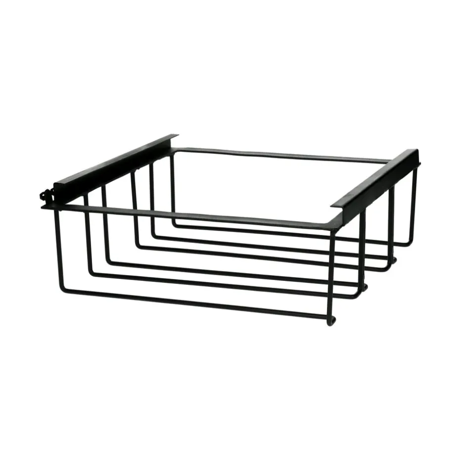 Pomax Concepts Modulaires-CLIX - porte-bouteilles - fer - L 30 x W 30 x H 12 cm - noir