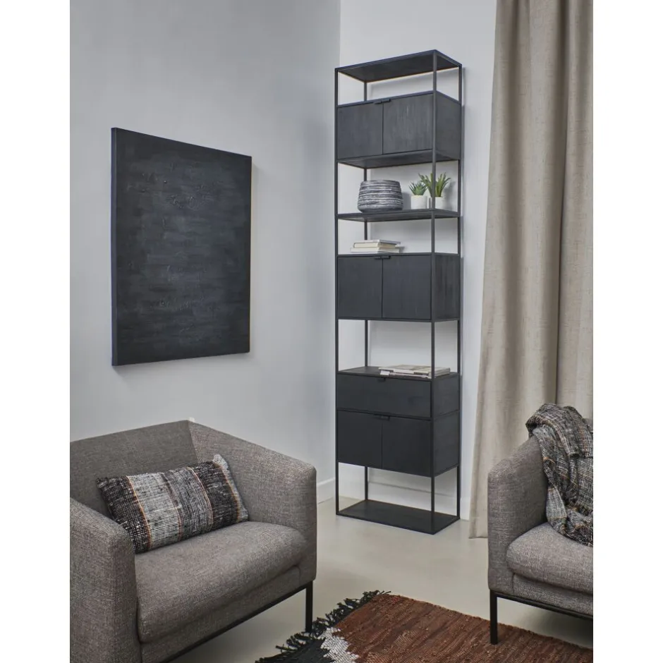Pomax Canapés-CONY - canapé 1 place - tissu / métal - L 90 x W 73,5 x H 74 cm - gris clair