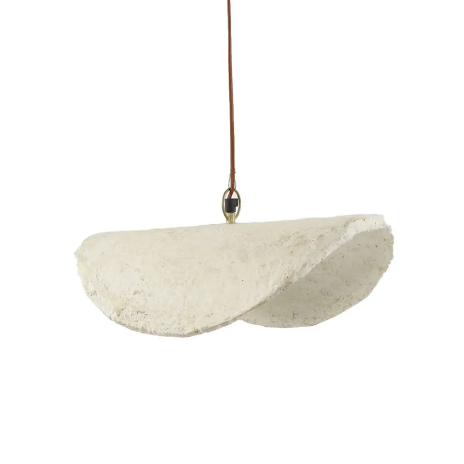 Pomax Suspensions-EIVISSA - suspension - papier mâché - L 45 x W 30 x H 14 cm - beige