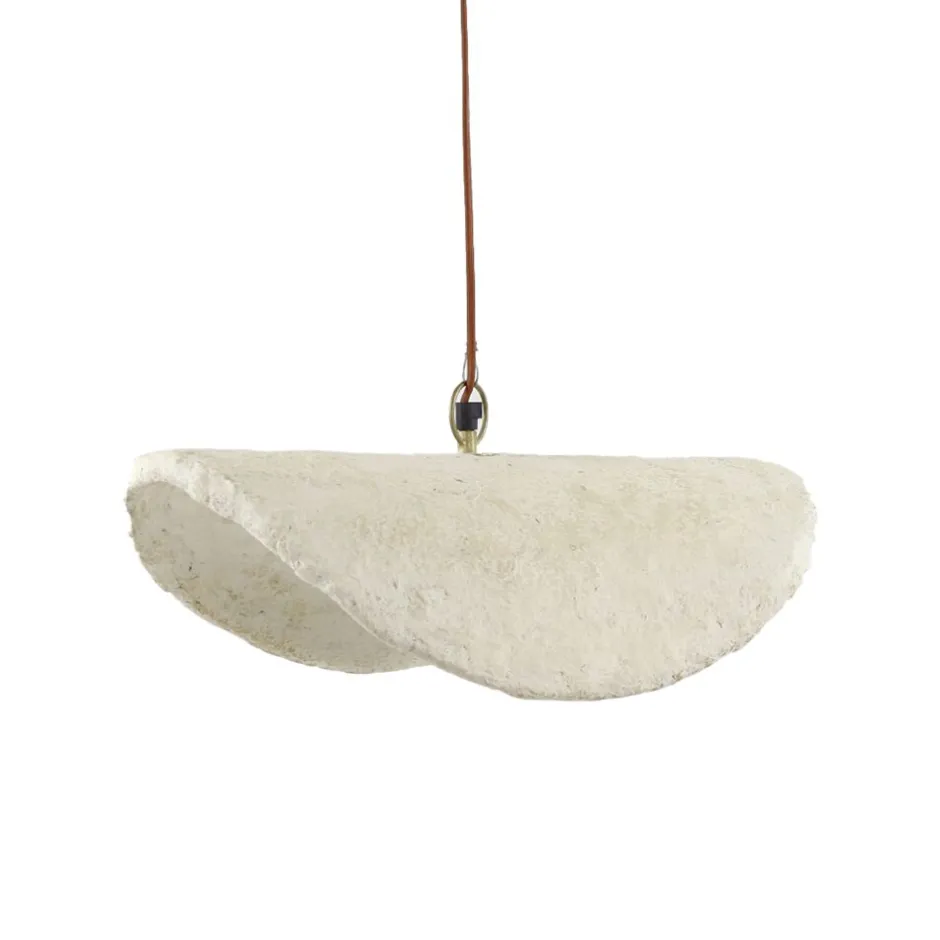 Pomax Suspensions-EIVISSA - suspension - papier mâché - L 45 x W 30 x H 14 cm - beige