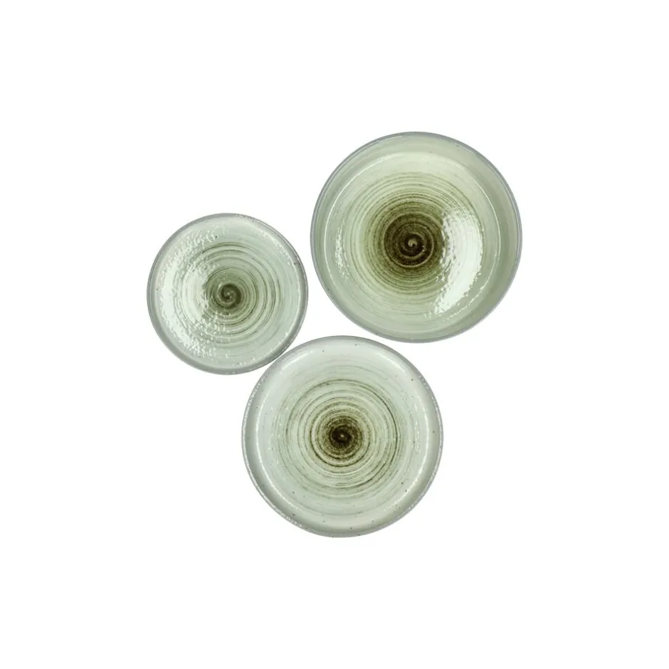 Pomax Vaisselle-EPICES - assiette à pain - porcelaine - DIA 14 x H 2,3 cm - mix de couleurs