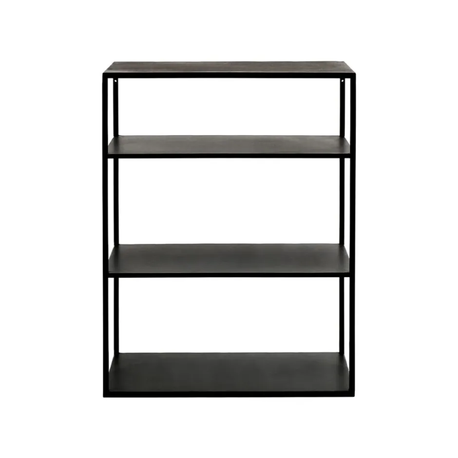Pomax Étagères-ESZENTIAL - étagère - métal - L 60 x W 30 x H 80 cm - noir