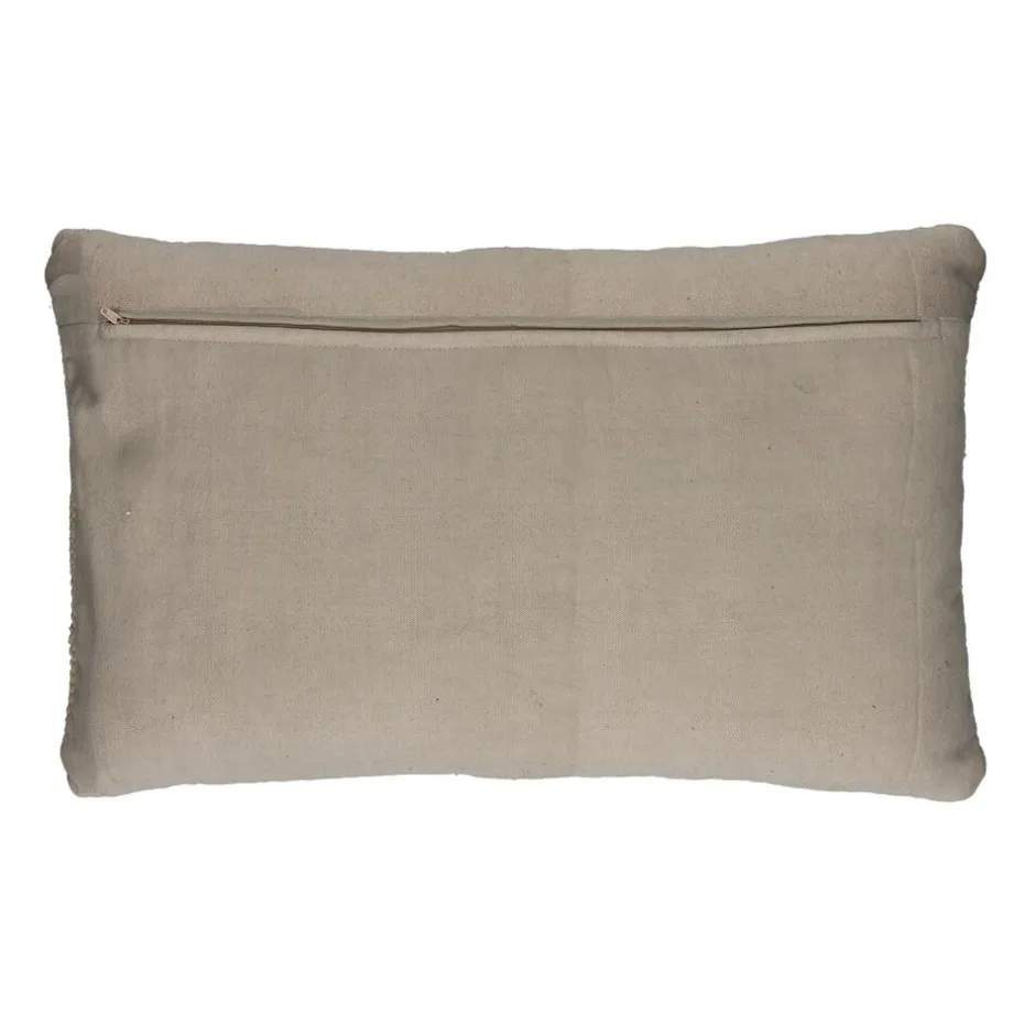 Pomax Coussins-EVORA - coussin - coton recyclé - L 50 x W 30 cm - amande