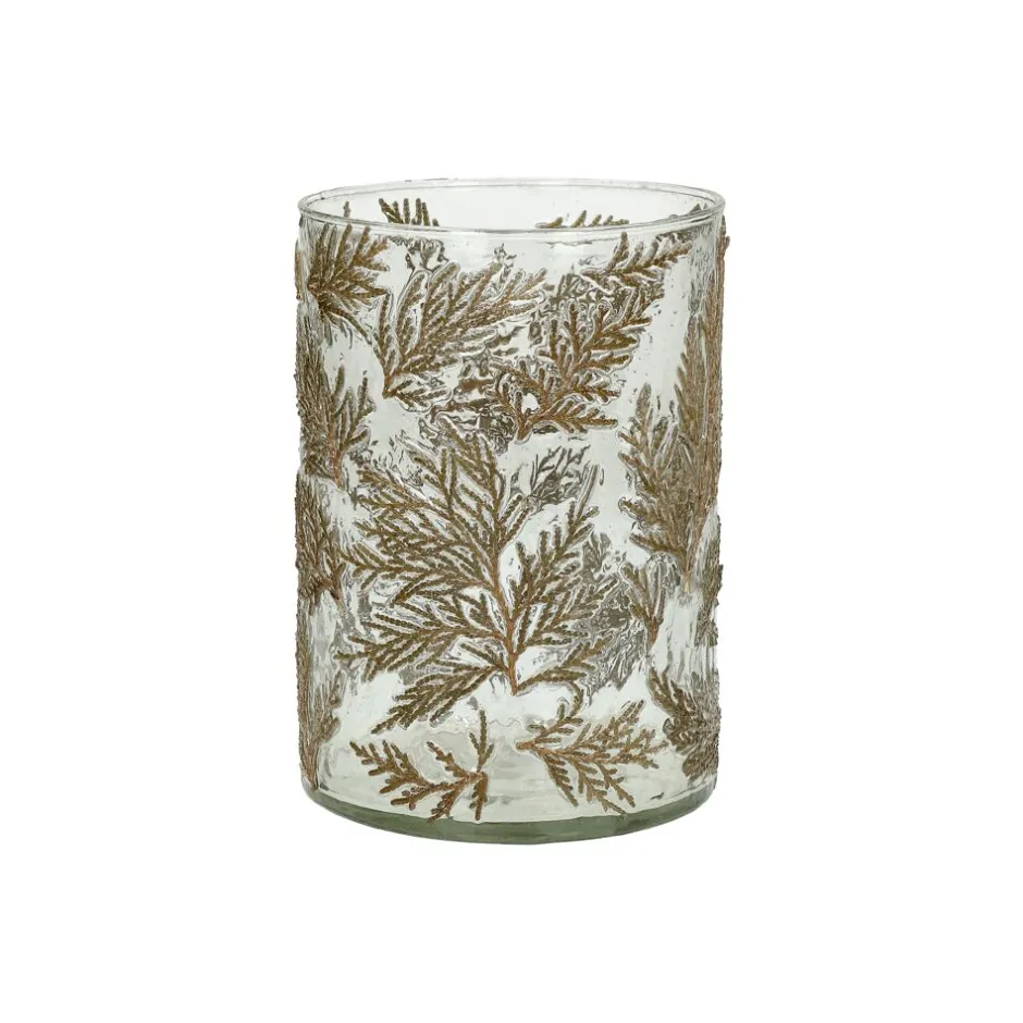 Pomax Photophores / T-lights-FORÊT - photophore - verre - DIA 12 x H 17 cm - vert