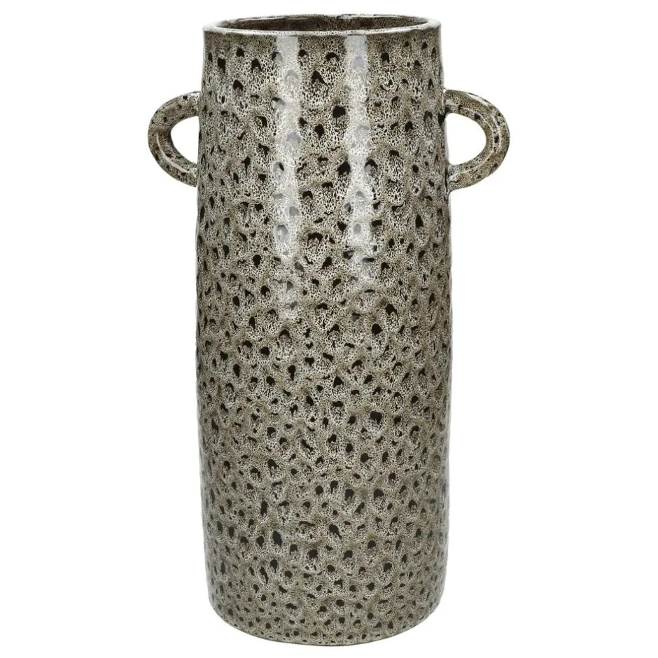 Pomax Vases-FOSSA - vase - faïence - L 22 x W 16 x H 45 cm - beige