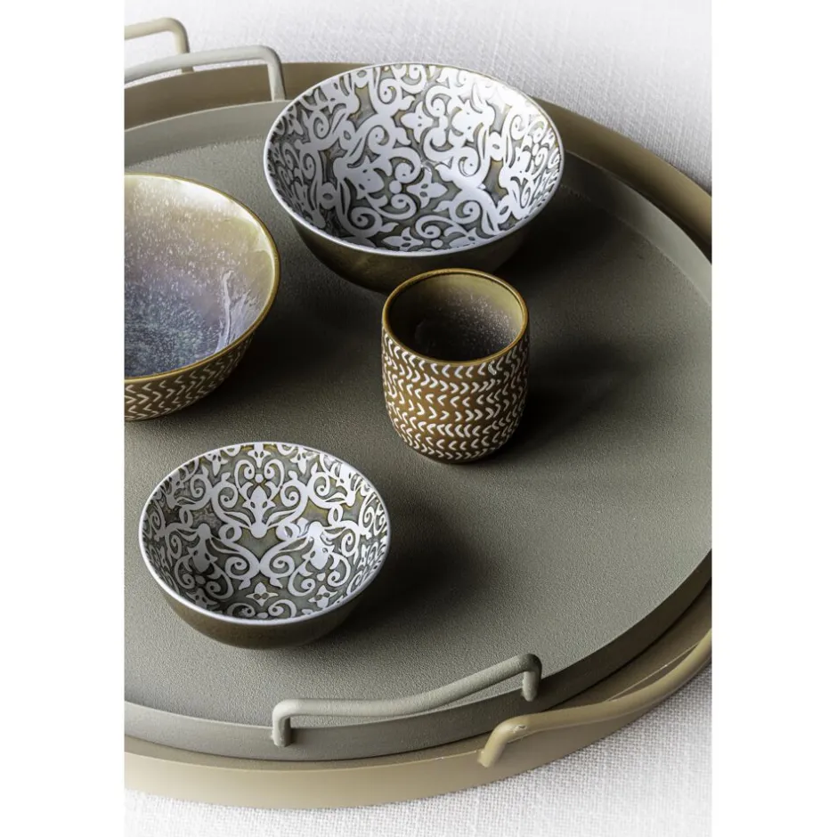 Pomax Vaisselle-GAZELLE - bol à soupe - porcelaine - DIA 15 x H 7 cm - bronze
