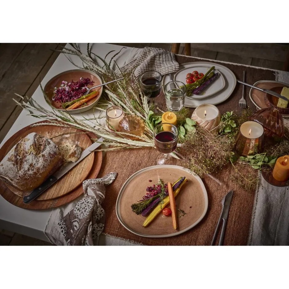 hommage__assiette__bois_dacacia__dia__x_h__cm__noyer_4.webp Pomax Saladiers / Plats À Servir-HOMMAGE - assiette - bois d'acacia - DIA 35 x H 2 cm - noyer
