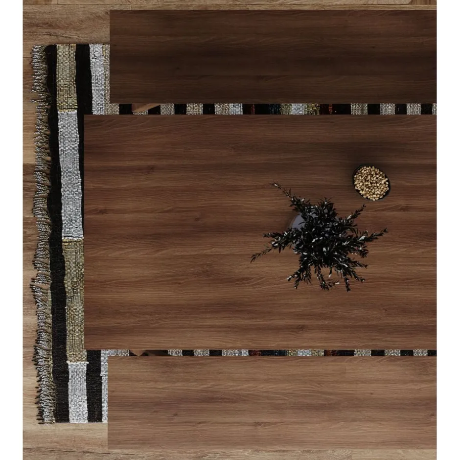 Pomax Bancs-HOPPER - banc - bois d'acacia - L 180 x W 40 x H 45 cm - noyer