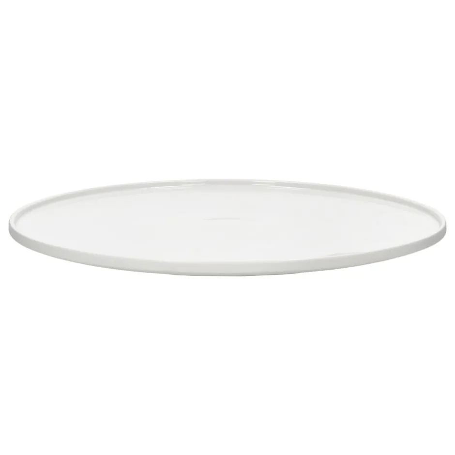Pomax Vaisselle-LEGGERO - assiette de présentation - porcelaine - DIA 31 x H 2,3 cm - blanc