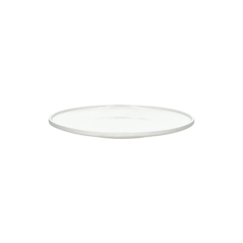 Pomax Vaisselle-LEGGERO - assiette dessert - porcelaine - DIA 19 x H 2 cm - blanc