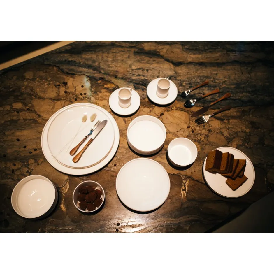 Pomax Vaisselle-LEGGERO - bol à soupe - porcelaine - DIA 19,5 x H 4,5 cm - blanc