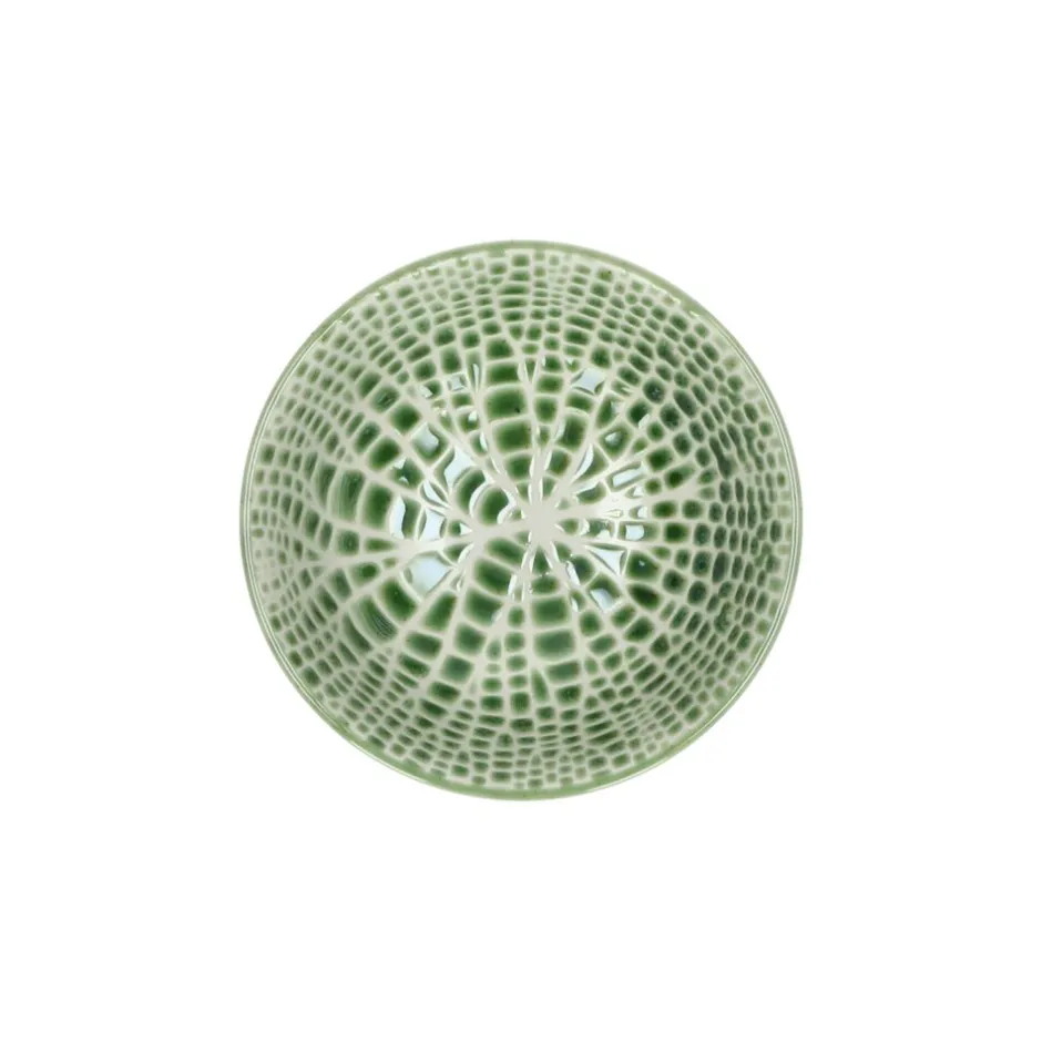 Pomax Vaisselle-LOTUS - bol à céréales - porcelaine - DIA 12 x H 6 cm - vert