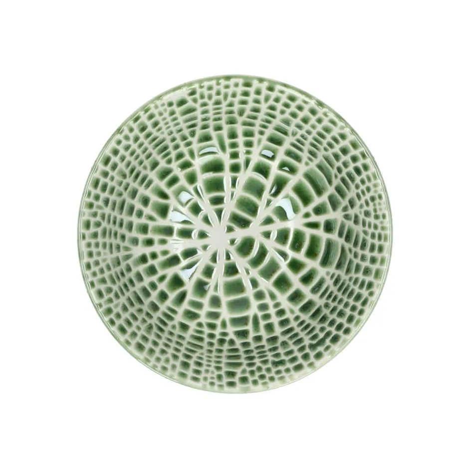 Pomax Vaisselle-LOTUS - bol à soupe - porcelaine - DIA 15 x H 7 cm - vert