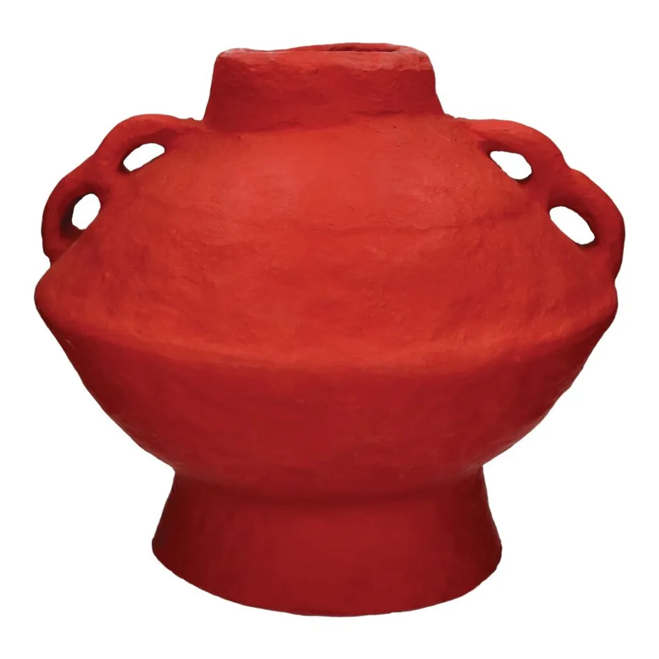 Pomax Objets De Décoration-MOMO - objet déco - papier mâché - DIA 40 x H 40 cm - rouge