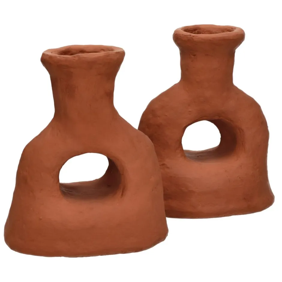 Pomax Objets De Décoration-MOMO - objet déco - papier mâché - L 21 x W 18 x H 25 cm - terracotta
