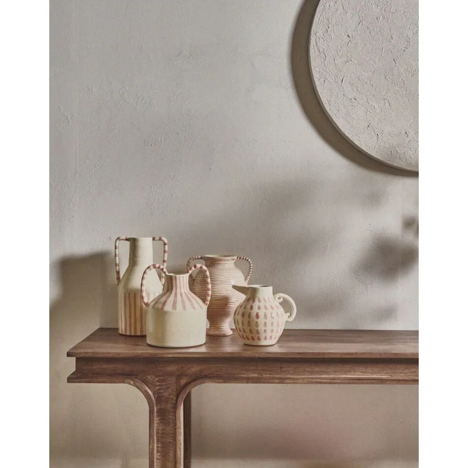 Pomax Consoles-MONTAGU - console - bois de mangier - L 180 x W 45 x H 80 cm - noyer