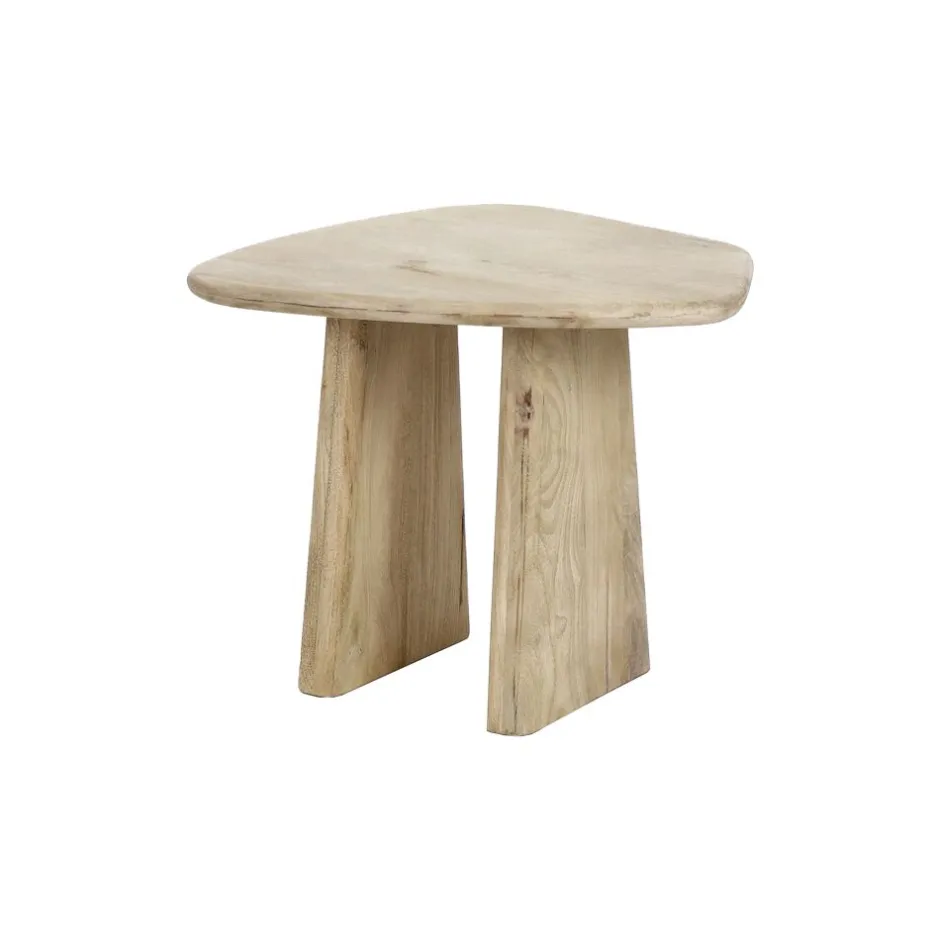 Pomax Tables Basses | Tables-MONTREAL - table basse - bois de mangier / métal - L 60 x W 60 x H 50 cm - naturel