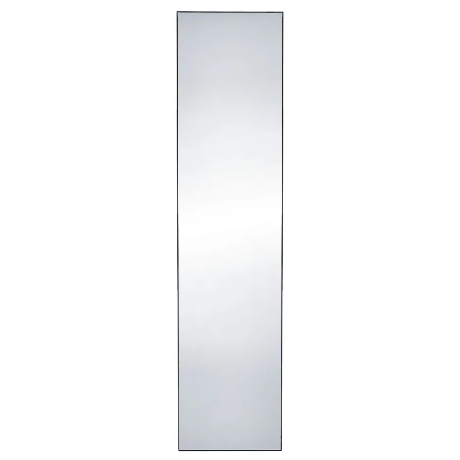 Pomax Miroirs-PALACE - miroir - métal / verre miroir - L 40 x W 3 x H 198 cm - noir