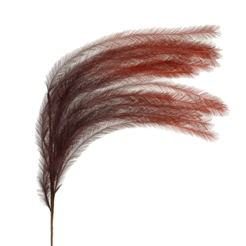 Pomax Fleurs-PLUM'O - plume artificielle degradé - synthétique / métal - H 106 cm - corail