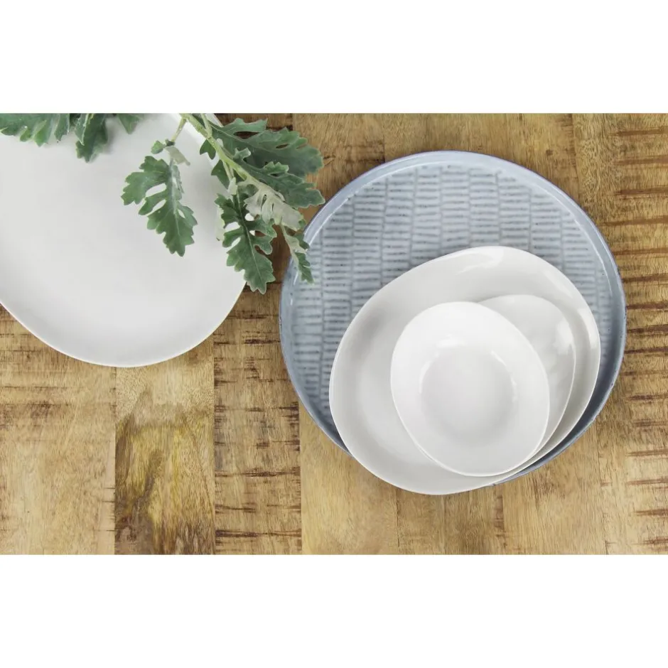 Pomax Vaisselle-PORCELINO WHITE - bol - ovale - porcelaine - L 14 x W 11,5 x H 5 cm - blanc