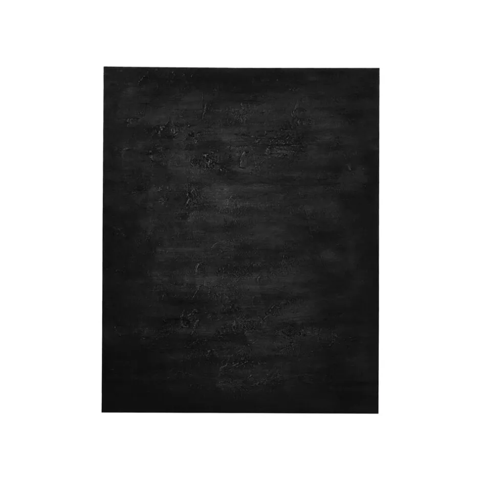 Pomax Tableau / Déco Murale-ROCHA - toile - canvas / bois - L 100 x W 3 x H 80 cm - noir