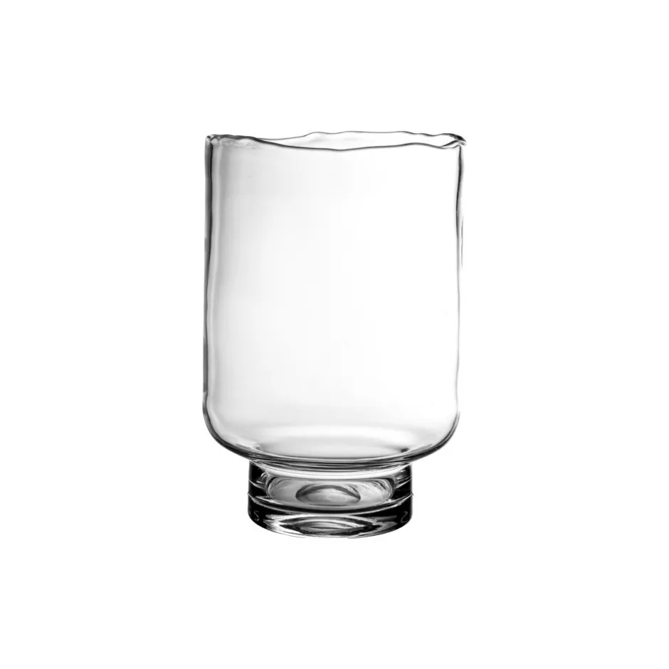 Pomax Photophores / T-lights-ROZANNA - photophore - verre - DIA 15,5 x H 23 cm - transparent