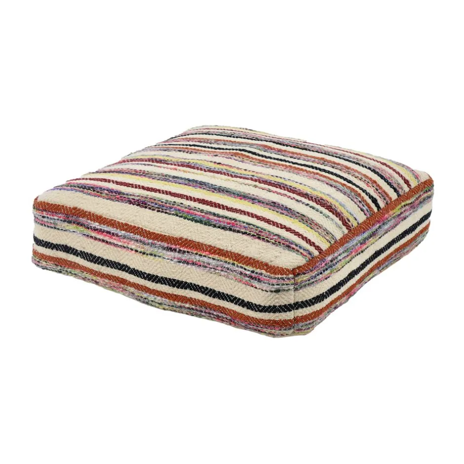 Pomax Coussins De Sol | Coussins-SANTIAGO - coussin de sol - coton - L 60 x W 60 x H 15 cm - multicolore